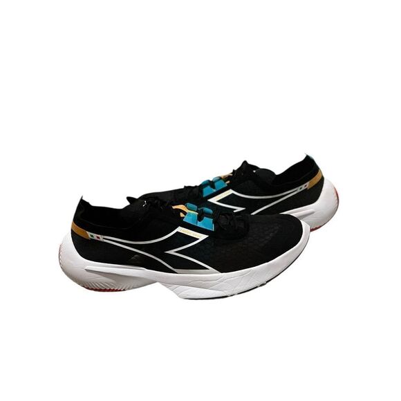 Diadora Equipe Atomo V7000 Carbon Plate Running Shoes Black White NWT 12 main image 4